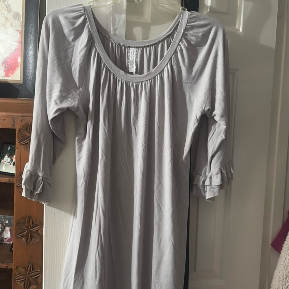 Giddy Up Glamour stretch knit rouched top